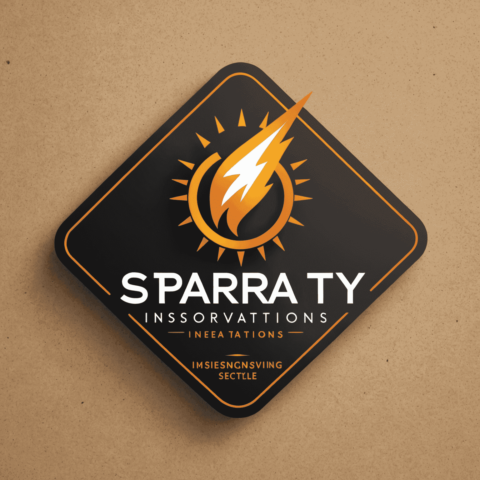 Logo Spark Innovations przedstawiające iskrę innowacji w dziedzinie technologii