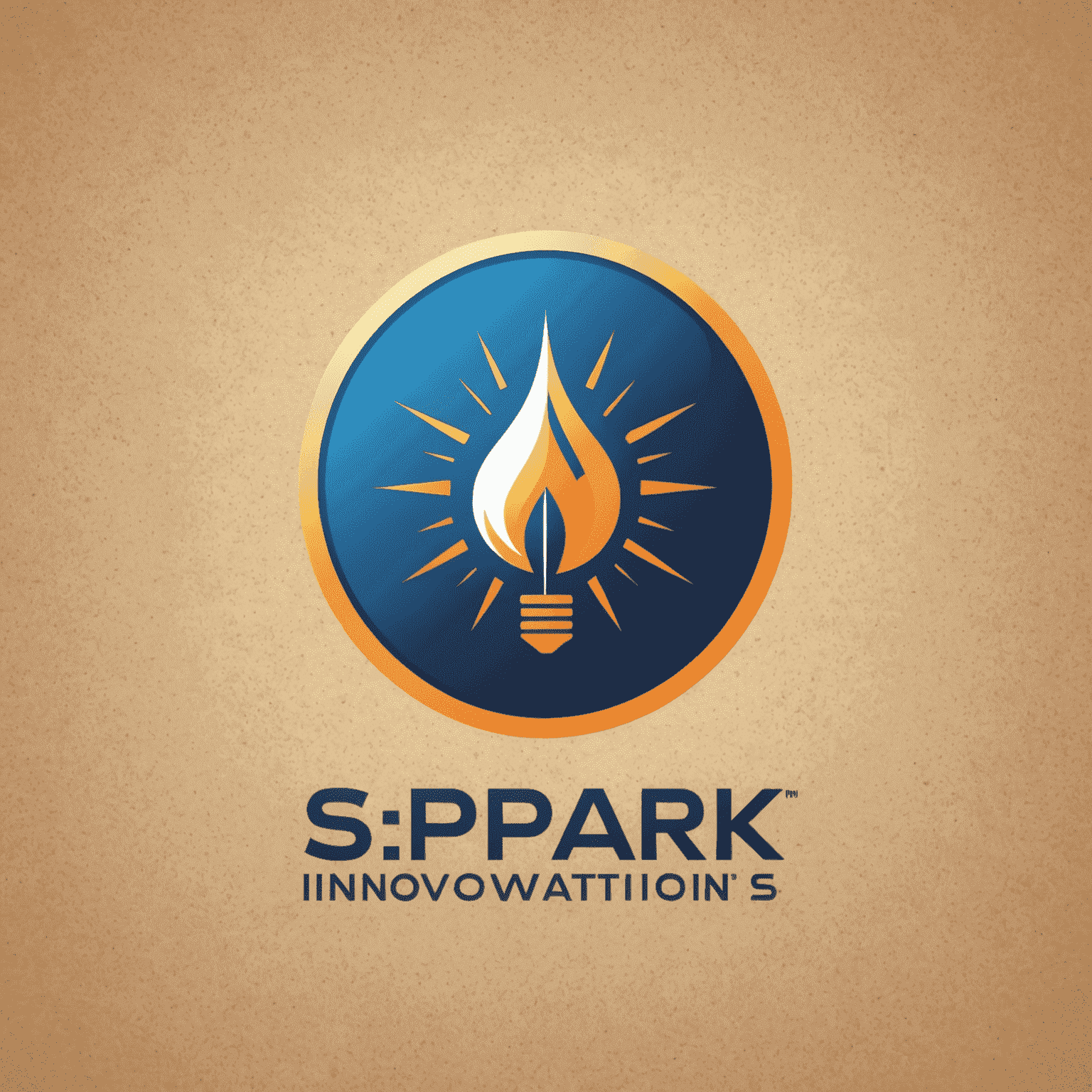 Logo Spark Innovations przedstawiające iskrę innowacji w dziedzinie technologii