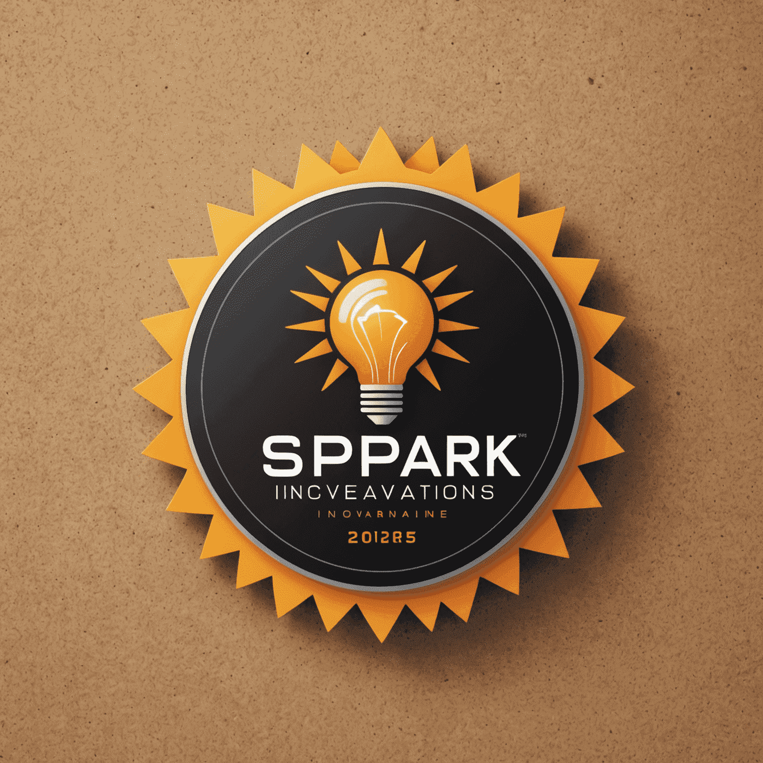 Logo Spark Innovations przedstawiające iskrę innowacji w dziedzinie technologii